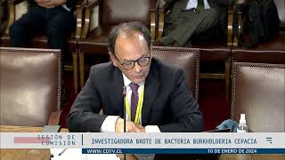 Comisión Investigadora bacterias burkholderia cepacia  10 enero 2024 [upl. by Marian992]