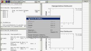 Statgraphics Hipergeométrica [upl. by Beaulieu248]