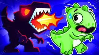 🤖🦕 Scary Dino Robot VS Little Dinos 😨🦎 Dinosaurs Song 🤩🦖 Kids Songs by VocaVoca Friends🥑 [upl. by Chip]