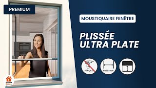 Moustiquaire fenêtre plissée ultra plate premium  installation et montage [upl. by Anirdna948]