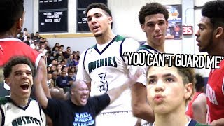 Lonzo Ball quotYOU CANT GUARD MEquot LiAngelo Talking TRASH amp LaMelo CRAZY JELLY at 14 [upl. by Taylor428]