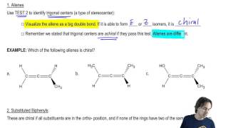 Determining if allenes are chiral or not [upl. by Nosille]