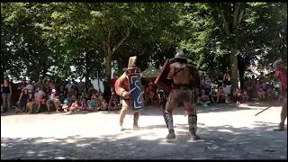 Gladiator Fight  Thraex VS Murmillo  ACTA  Autun 2018 [upl. by Nakeber]