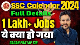 SSC Calendar 202425 Notification 😳 Full Details By Gagan Pratap Sir ssc cgl ssccgl [upl. by Ynoble]