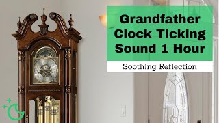 Grandfather Clock Ticking Sound  1 Hour  Rest Relaxation Meditation [upl. by Nylaras]