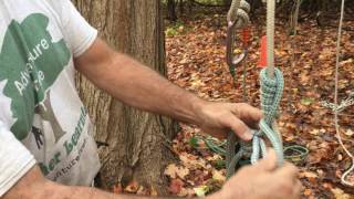 Tree Climbing Knots  Foot Loop with a French Prussik [upl. by Itsirk94]