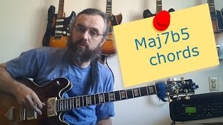 Maj7b5 chords  a one size fits all chord almost anyway [upl. by Annelise]