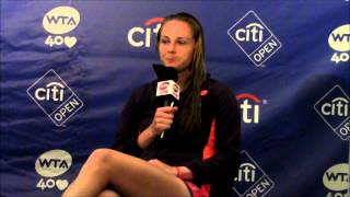 Magdalena Rybarikova 2013 Citi Open WTA Championship Press Conference [upl. by Deeann]