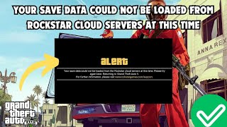 Fix gta 5 your save data could not be loaded from the rockstar cloud servers at this time [upl. by Eeslehc172]