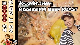 Slow Cooking in Ninja Foodi  Crock Pot Creamy Mississippi Beef Roast [upl. by Amihsat]