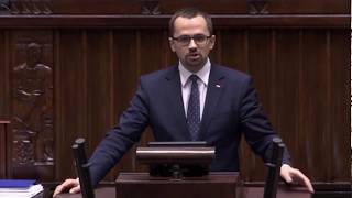 Marcin Horała  Wystąpienie Posła PiS w Sejmie [upl. by Shanie]