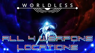 Worldless  All 4 Weapons Locations Weapon Master Trophy Guide [upl. by Santoro]