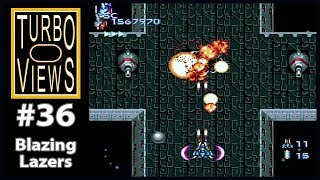 quotBlazing Lazersquot  Turbo Views 36 TurboGrafx16  Duo game REVIEW [upl. by Spielman]