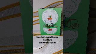 Kartu ucapan dari kertas kue doilies dolliespaper doyleys [upl. by Yeliac]