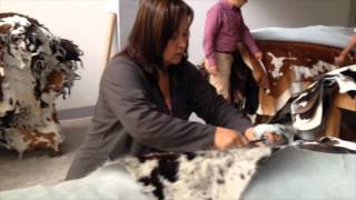 Cowhide rugs production process by Decohides com [upl. by Bloxberg]