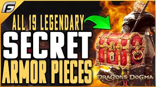 Dragons Dogma 2  All 19 LEGENDARY SECRET Armor Pieces in Unmoored World  Unique Hidden Gear [upl. by Raffaello]