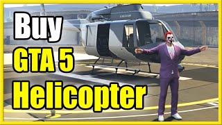 How to Buy a Helicopter and Spawn it in GTA 5 Fast Method [upl. by Faber]