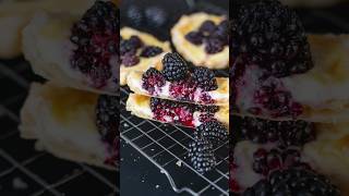 Blackberry Cream Cheese Tarts… Easy Puff Pastry Dessert… pastry puffpastry puffpastryrecipe [upl. by Mya257]