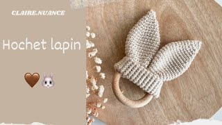 Tutoriel crochet du hochet lapin 🐰 un amigurumi tout simple pour les naissances pendant Pâques [upl. by Enoj]