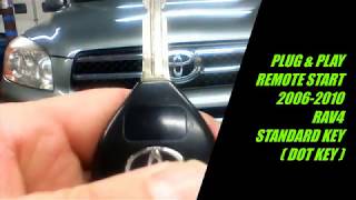 Plug amp Play Remote Start 20062010 TOYOTA RAV4 w FORTIN RF642w RFK411 MyCar Smart Phone App [upl. by Nymzaj]