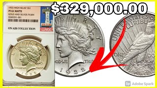 Matte proof 1922 High Relief Peace Dollar with Unique Antique Finish worth 10000000 [upl. by Holtz]