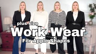 WORK WEAR outfit ideas for Apple Shapes  Business Casual [upl. by Hett]