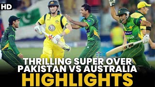 Super Over Thriller Match  Highlights  Pakistan vs Australia  PCB  MA2L [upl. by Nitsud]