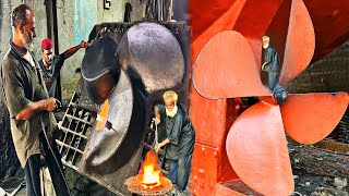 The Manufacturing Process of Ship ProPeller Production in Local Factory  Amazing Manufacturing [upl. by Vittoria]