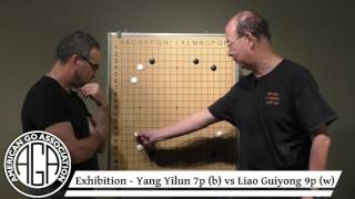 2016 Cotsen Open  Yang Yilun 7p vs Liao Guiyong 9p exhibition Yang commentary [upl. by Aleihs]