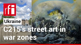 French street artist brings colourful sketches of hope to Ukraine’s warzones • RFI English [upl. by Burner578]