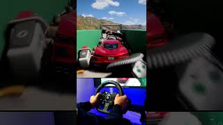 Which car can reach the finish line forzahorizon5 simulator shorts gaming automobile [upl. by Annaer]