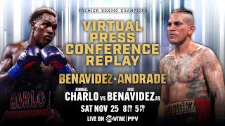 Jermall Charlo amp Jose Benavidez Trade Verbal Blows During Virtual Press Conference  FULL REPLAY [upl. by Annunciata]