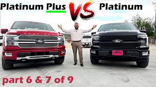 Luxury Showdown 2024 Ford F150 Platinum Plus vs Platinum Trim Comparison [upl. by Hallsy]