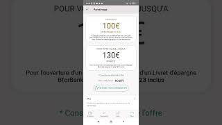 BFORBANK  Gagner 180 euros pour ouvrir un compte bancaire [upl. by Enutrof]