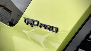 Some measurements on the 2022 4Runner TRD PRO in Lime Rush [upl. by Namar]