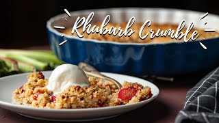 The easiest rhubarb crumble [upl. by Navets97]