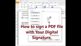 How to sign a pdf file with your digital signature Foxit Reader and Adobe Reader [upl. by Hendricks]