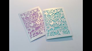 Cricut Design Space KartenDateien für das Plotten vorbereiten mit byseehasdesign [upl. by Donegan]