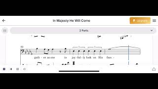 In Majesty He Will Come with Majesty  Bass Vocal Guide [upl. by Nicolella]