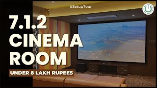 712 Atmos Cinema Room in India  Using Different Brands for Surround Speakers in Home Theater [upl. by Sekyere]