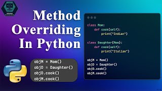 Method Overriding in Python [upl. by Aihsot]