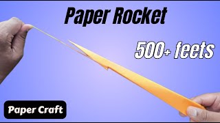 Make a Paper Rocket and Launcher with an Elastic Band [upl. by Tippets]