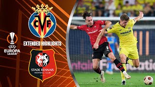 Villarreal vs Stade RennaisExtended Highlights  UEL Group Stage MD 2  CBS Sports Golazo  Europe [upl. by Ahsenek]