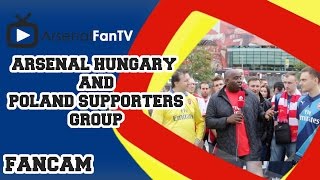 Arsenal Hungary and Poland Supporters Group [upl. by Nnylkoorb147]