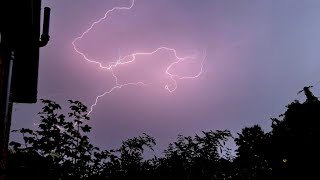 Thunderstorm In Edmonton London 21092023 [upl. by Magdau]