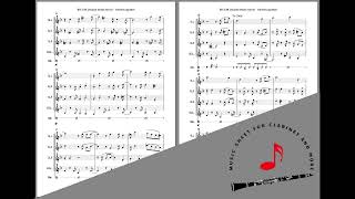 The Gift recado Bossa Nova  Clarinet Quartet  Sheet Music [upl. by Babita]