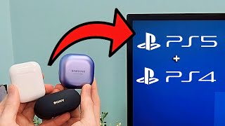 Connect Any Wireless Earbuds To PS5 PS4 [upl. by Llerrehs]