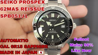 JUAL SEIKO PROSPEX SPB051J1 62MAS REISSUE AUTOMATIC FULLSET MULUS LIKE NEW FOLLOW IG LakoneWatch [upl. by Risser276]