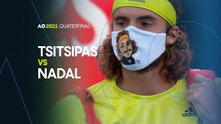 Rafael Nadal vs Stefanos Tsitsipas  Australian Open 2021 Quarterfinal  AO Classics [upl. by Pius]