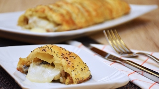 Strudel salato alla boscaiola  Ricetta di Fidelity Cucina [upl. by Botzow]